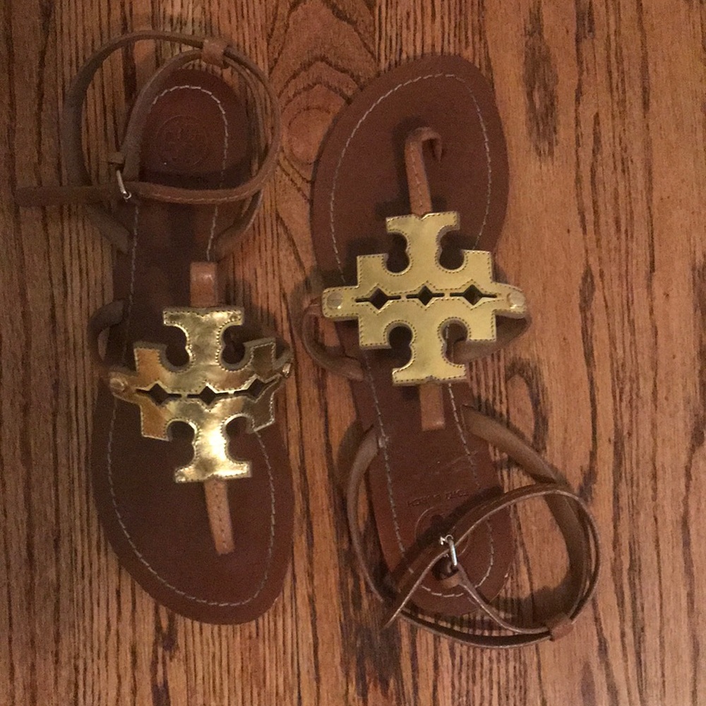 Tory Burch Logo Sandals